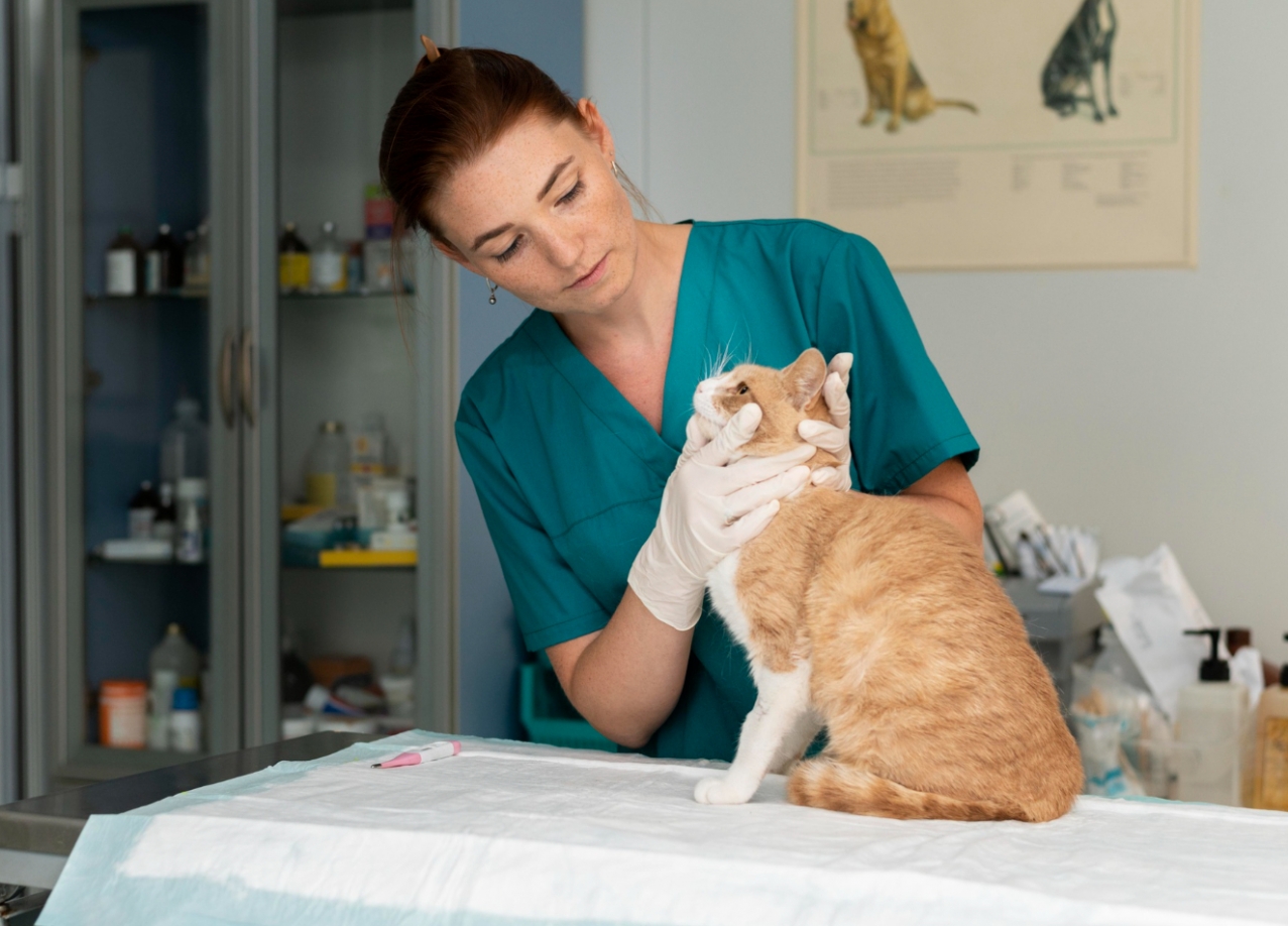 Interwencja Straży Miejskiej i weterynarza w sprawie potrąconego kota w Mikołowie